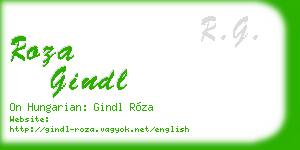 roza gindl business card