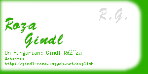 roza gindl business card